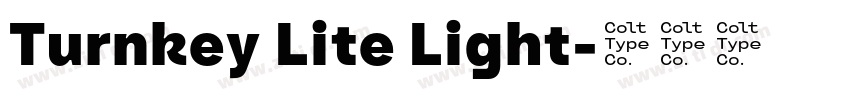 Turnkey Lite Light字体转换